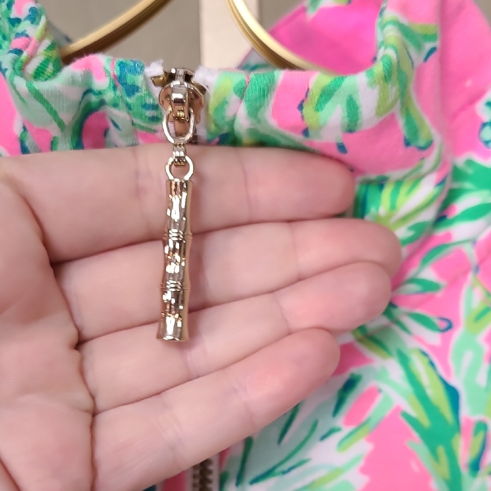 Lilly Pulitzer Skipper Popover Hangin Around Prosecco Pink UPF 50+ XS - Picture 8 of 14